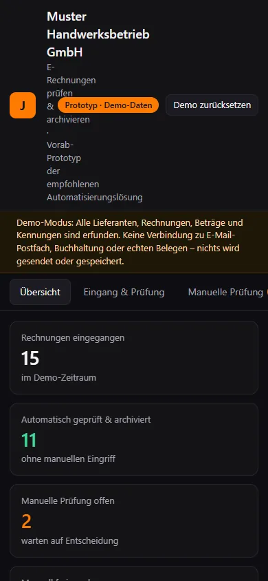 E-Rechnungen prüfen & archivieren: Am Handy